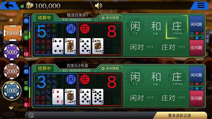 บาคาร่าหลายโต๊ะ